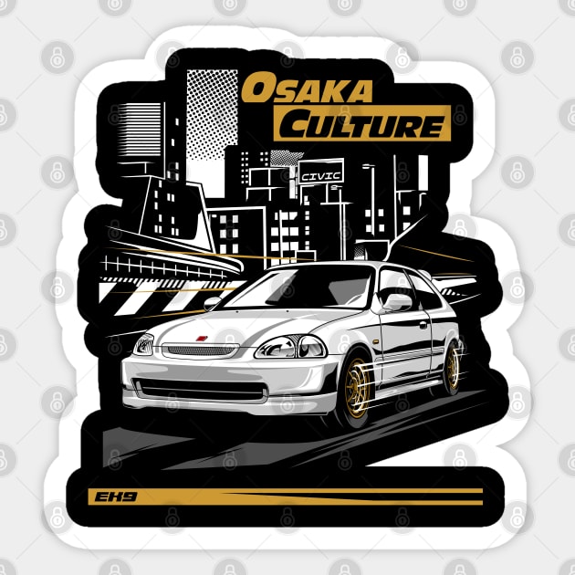 Civic Estilo Osaka Culture Sticker by aredie19